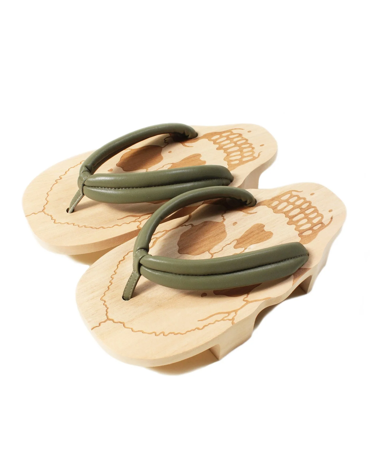 KUNIYOSHI GETA - OLIVE | Prospective Flow | Japanese Fashion for